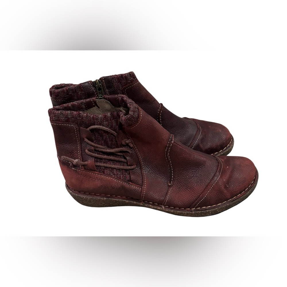 Aetrex Dark Red Ankle Booties